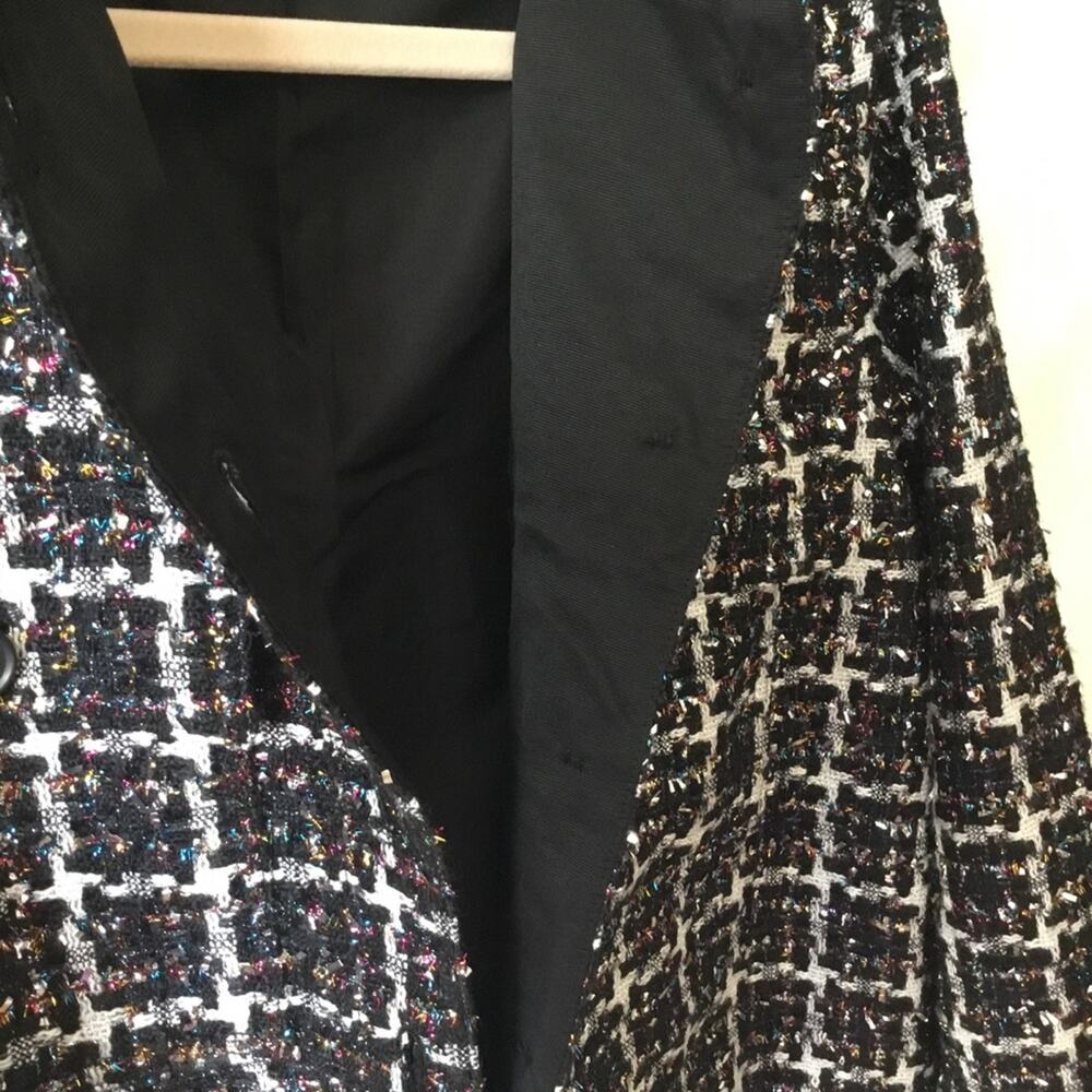 Loft Multi-Color Lurex Tweed Cropped Jacket - Picture 7 of 14
